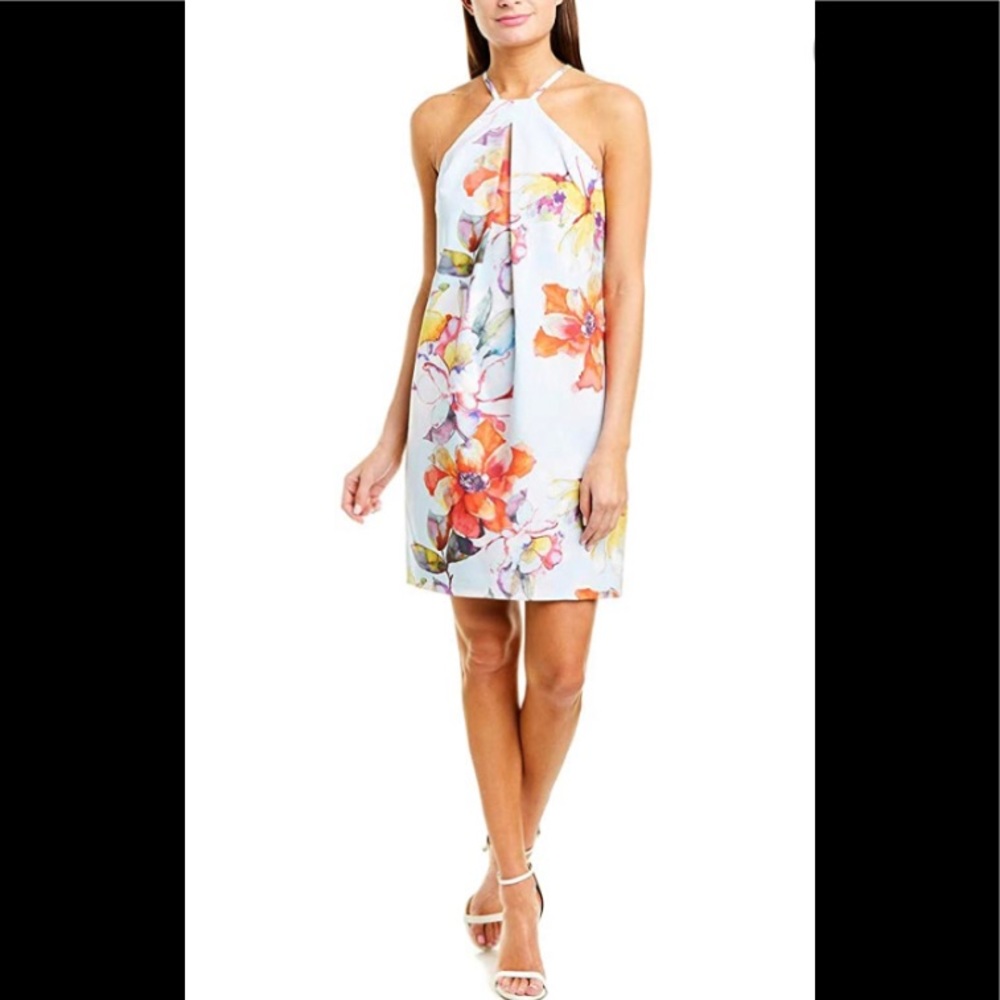 Trina Turk Floral Halter Dress